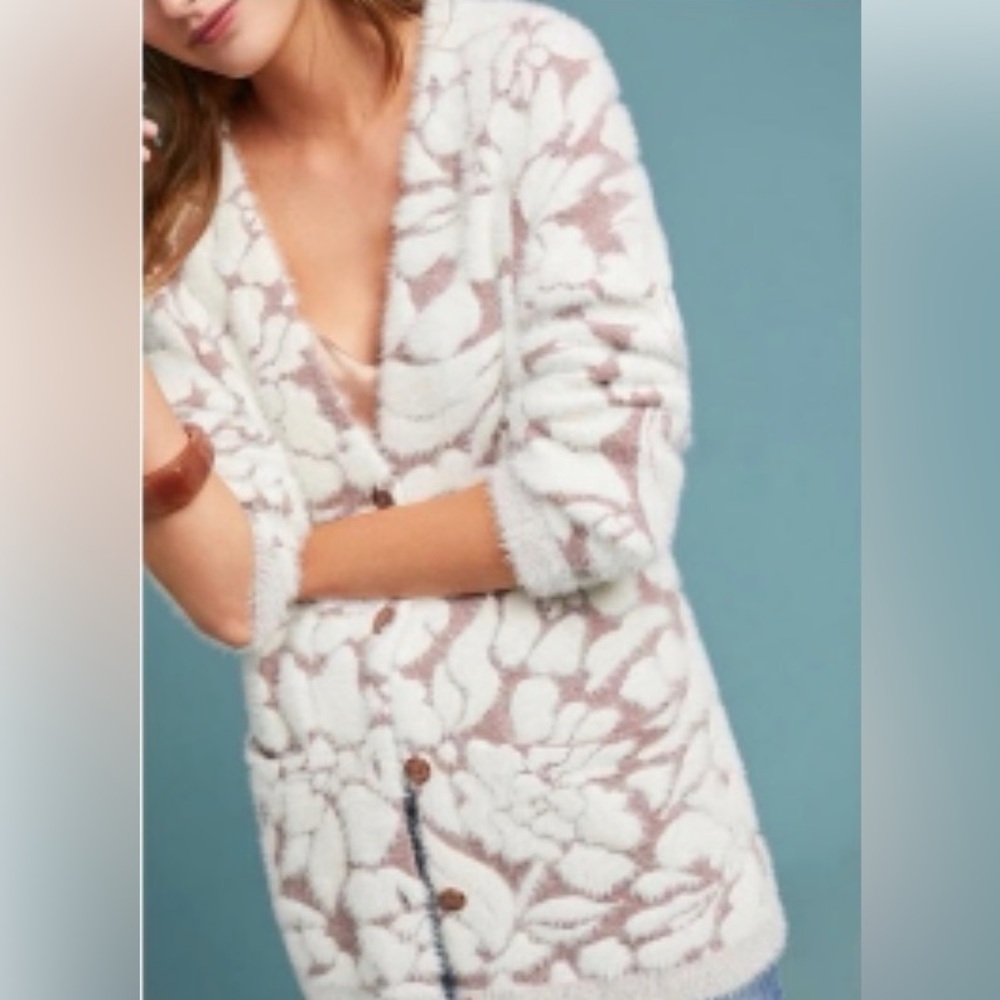Anthropologie Meadow Rue Eyelash Cardigan | Size Medium |